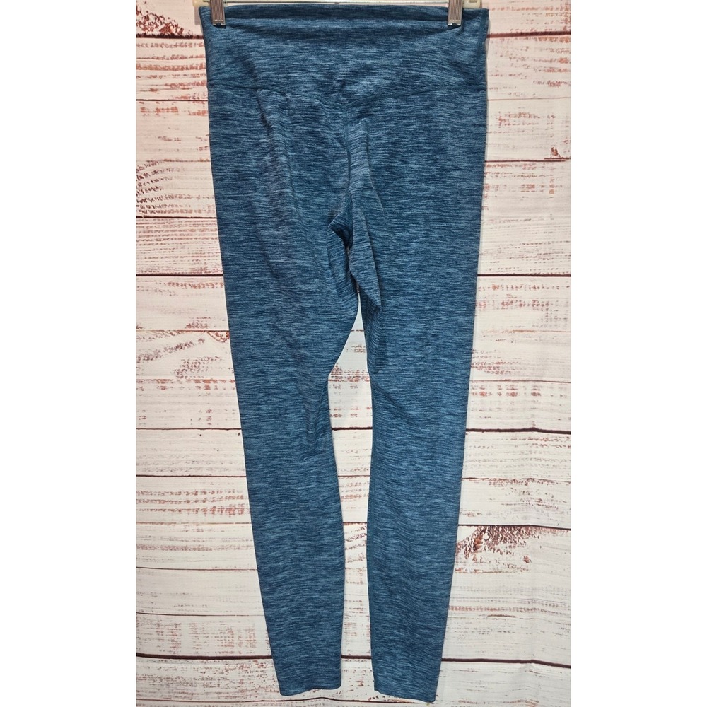 Nike Womens Dri-Fit Space Dye Blue Leggings Medium Activewear - Picture 3 of 4